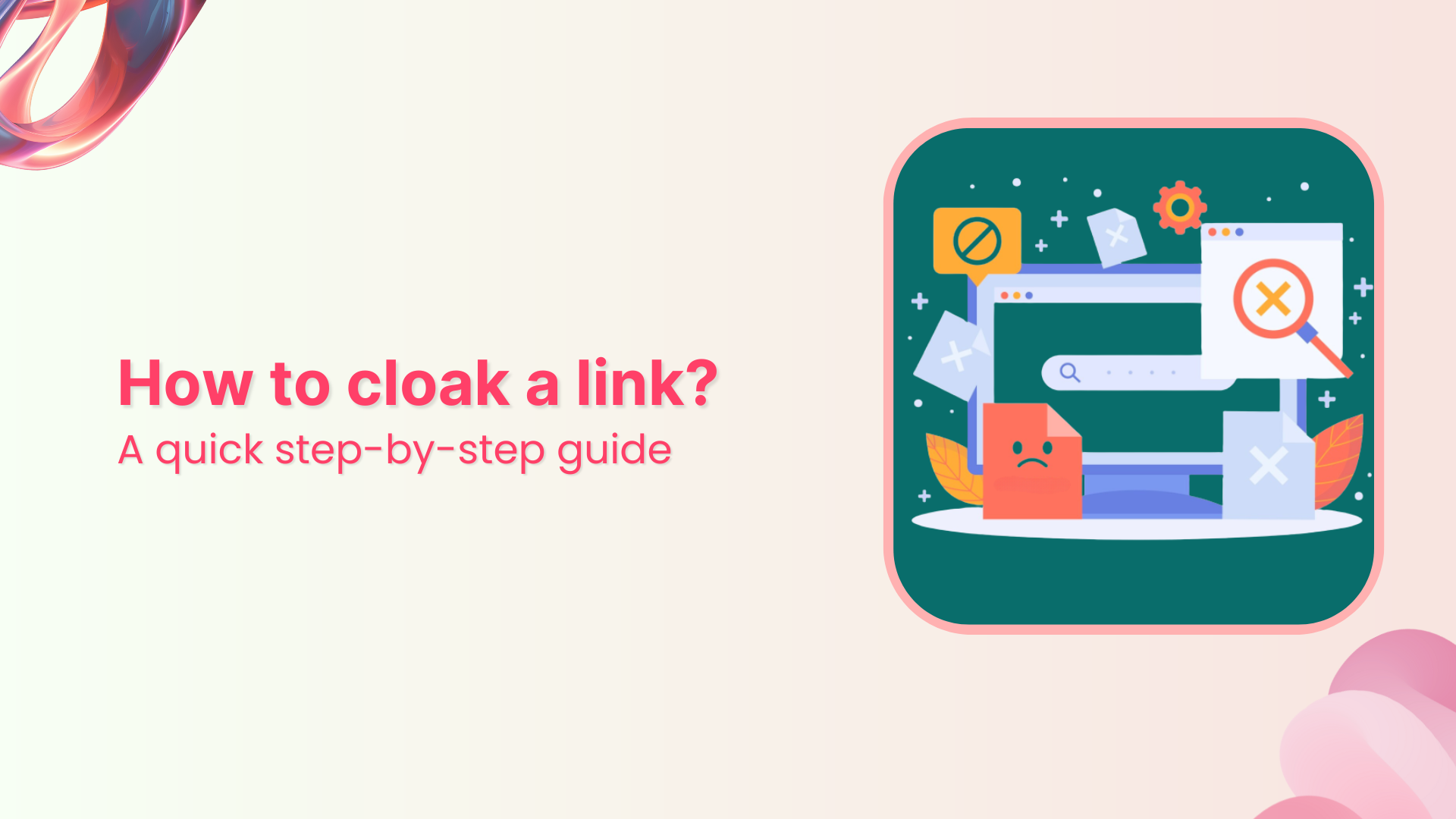 How to cloak a link?
