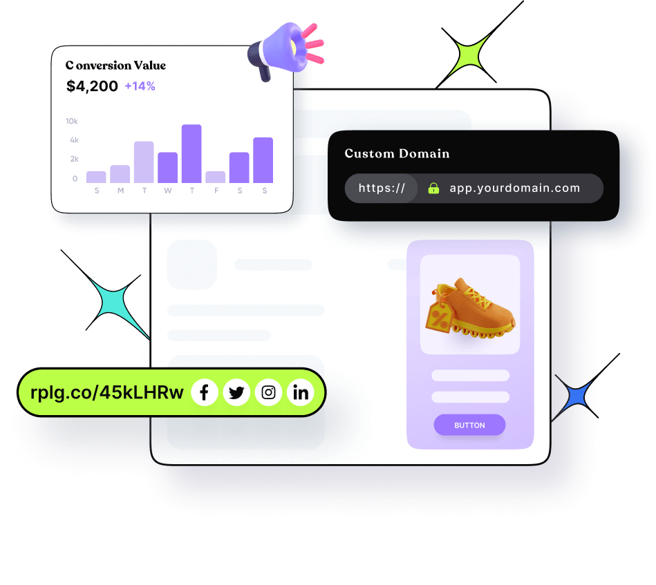QR code that runs through a branded short link on your own domain