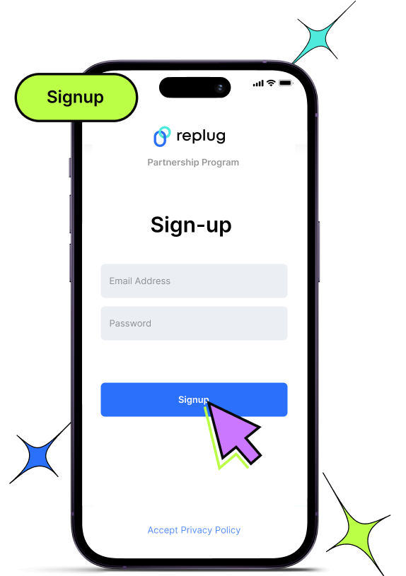 Step 1: Sign up