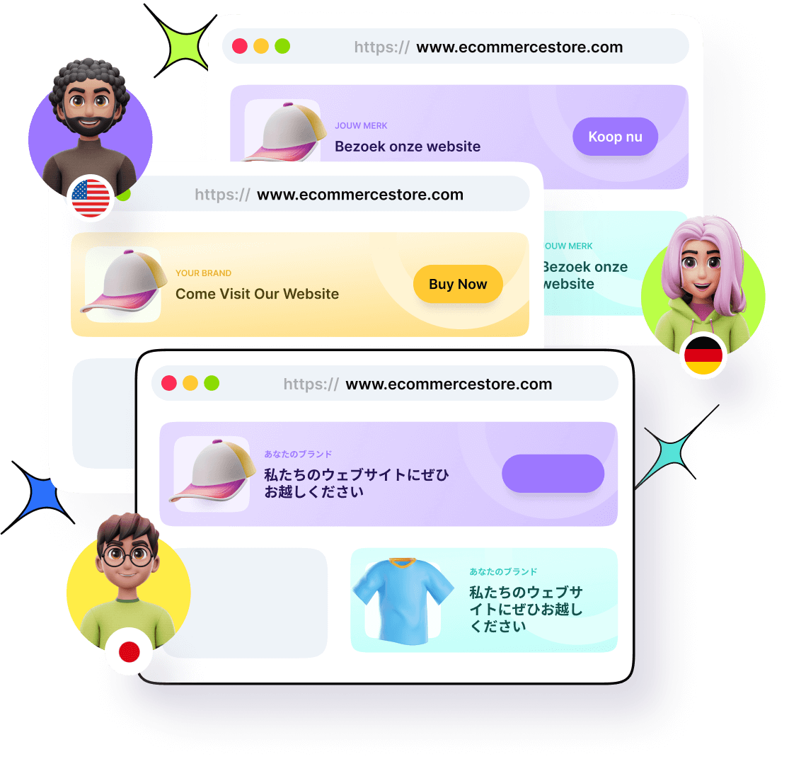 Visitors from the US, Germany and Japan sent to localized store pages