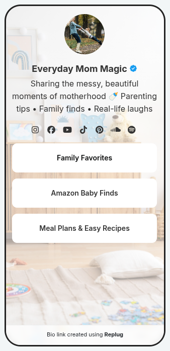 Mom Influencer Bio