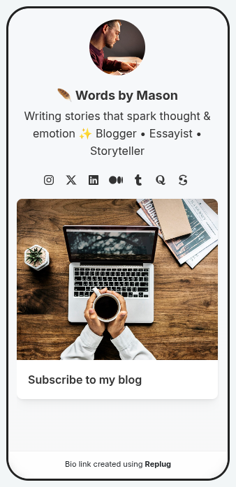 Writer Bio