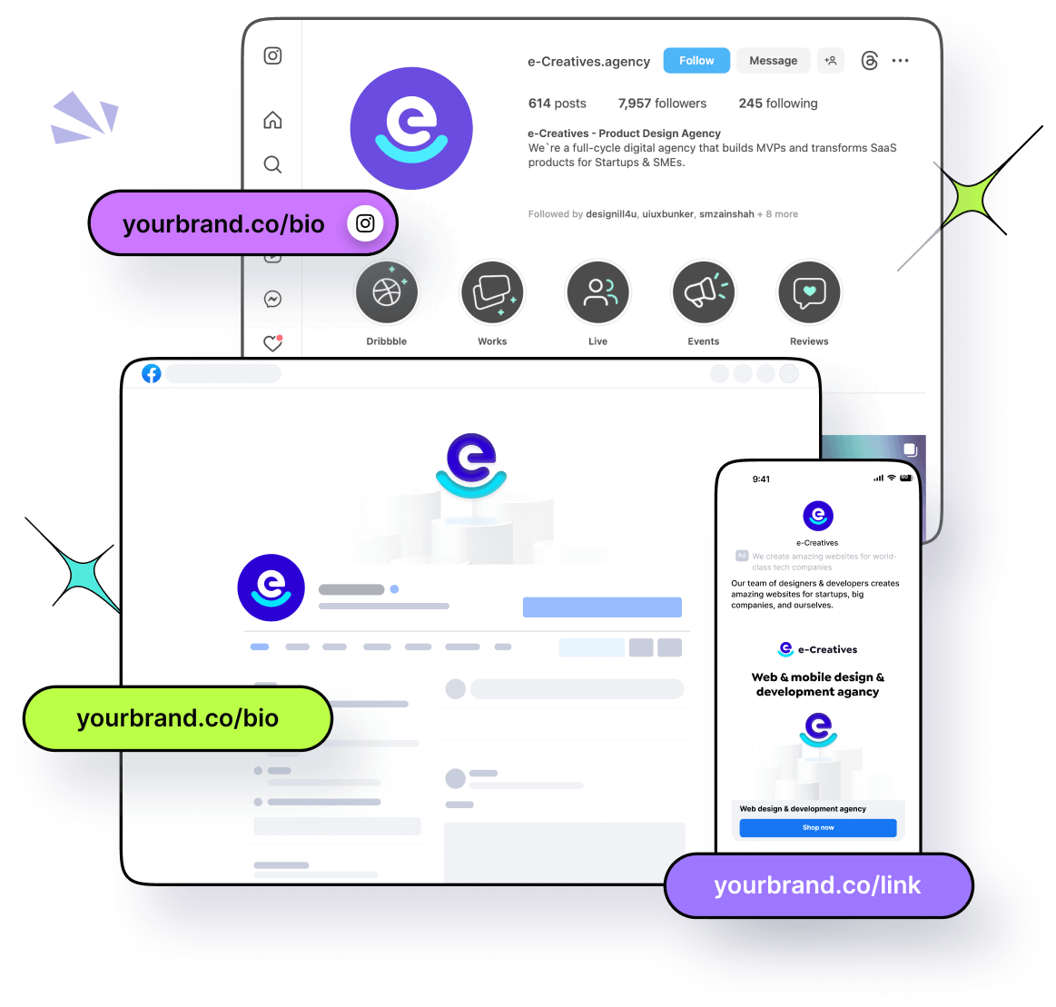 Claim a free .link domain from the Replug dashboard