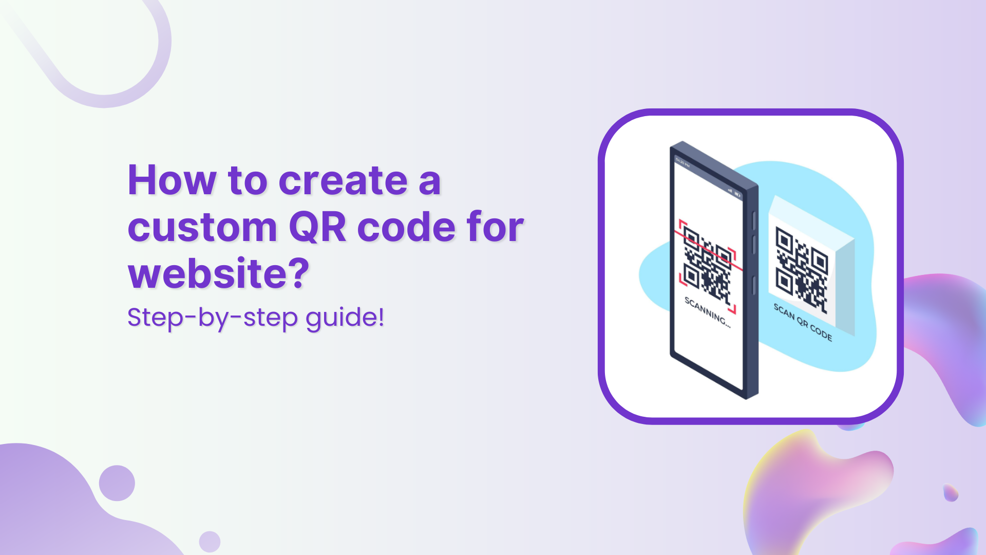 How to create a custom QR code for website?